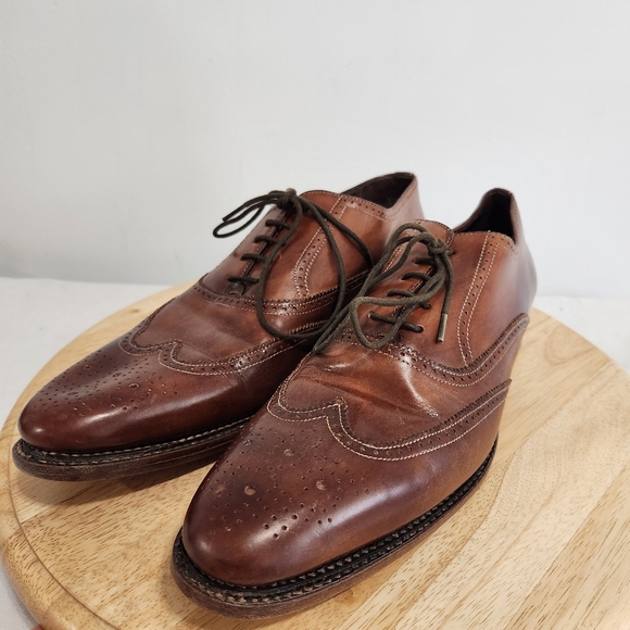 Canali leather wingtip derby